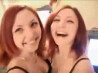 Redhead teen twin sisters in their incest debut